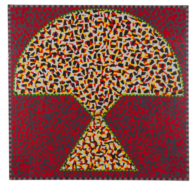 Atomic Thunderbird, 1980, 30 1/2 x 29 1/2 inches , acrylic on canvas